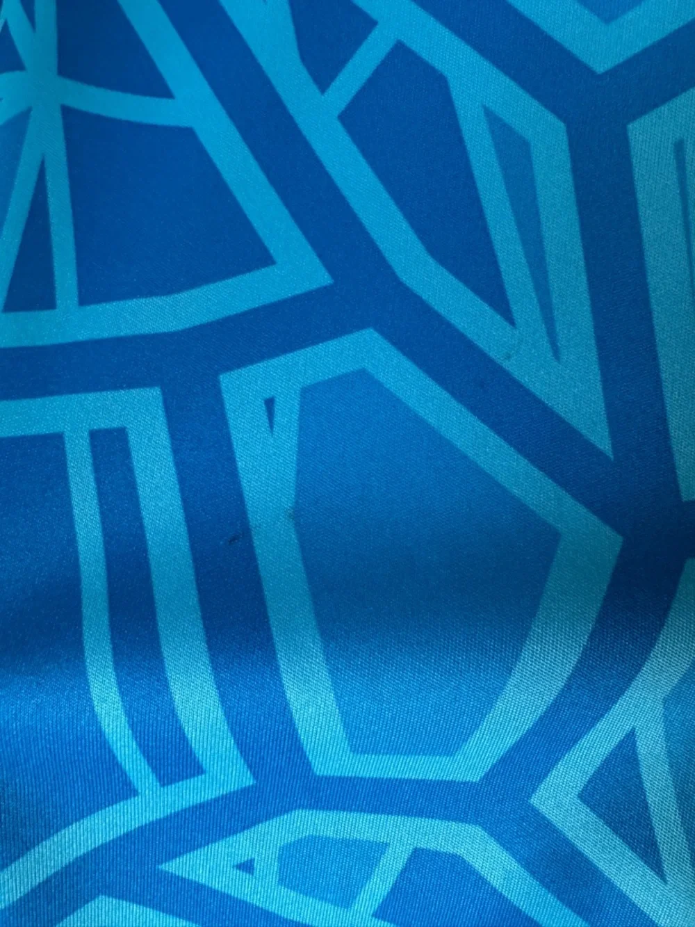 Adidas Men's Soccer Geometric Blue Jersey Medium